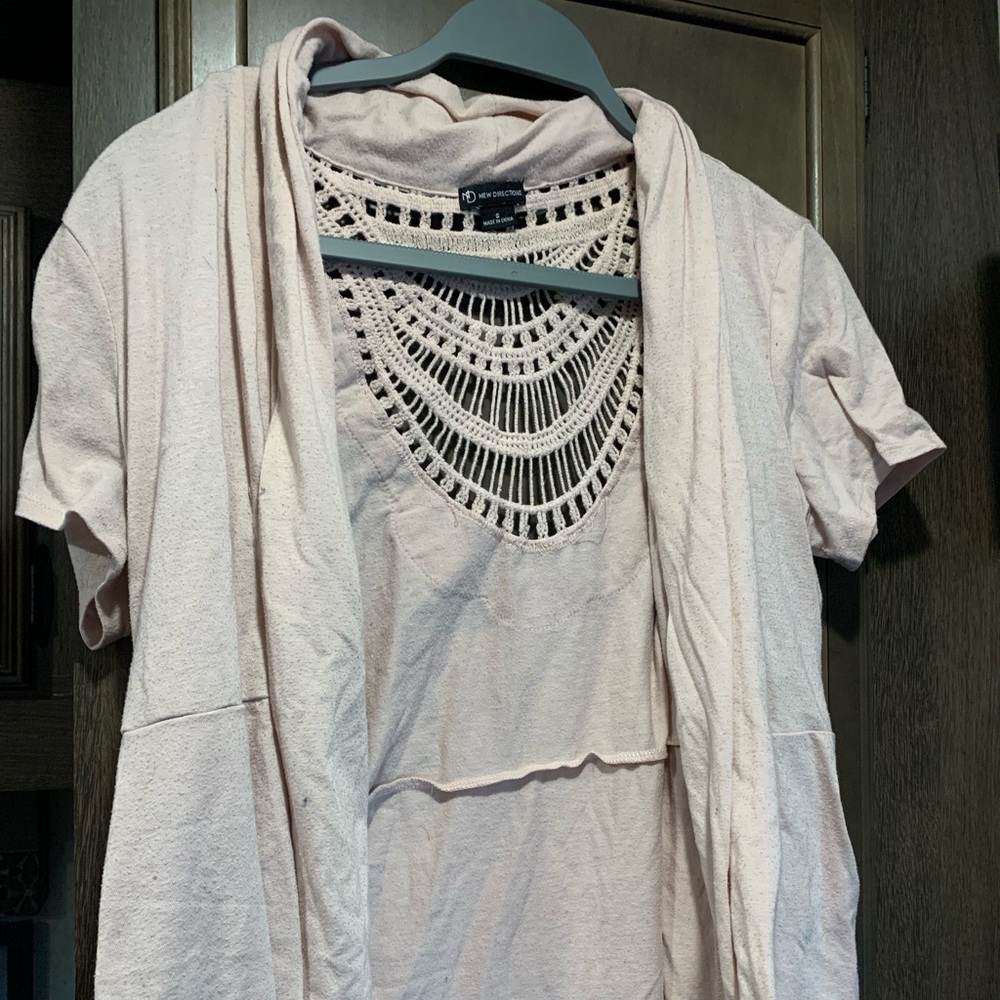 New Directions Short Sleeve Cardigan